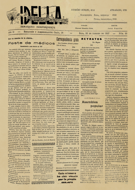 IDELLA Nº55 AÑO 1926