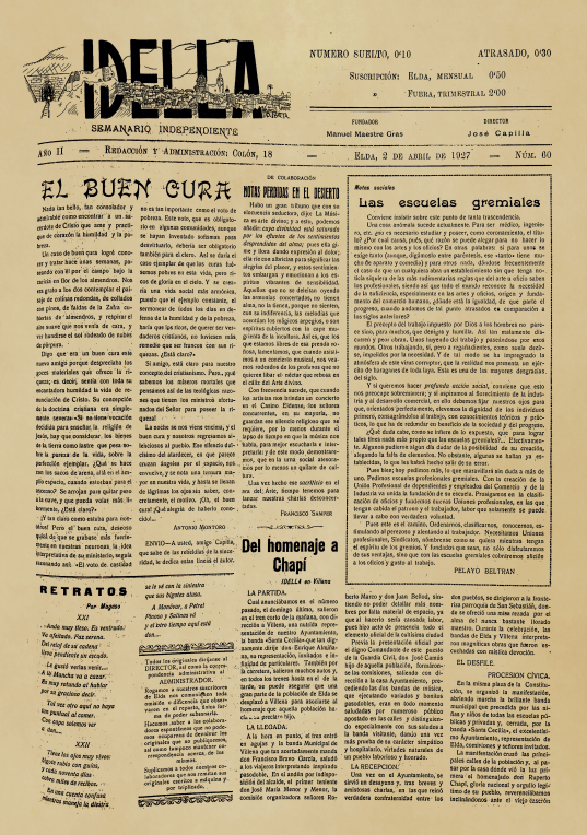 IDELLA Nº60 AÑO 1926