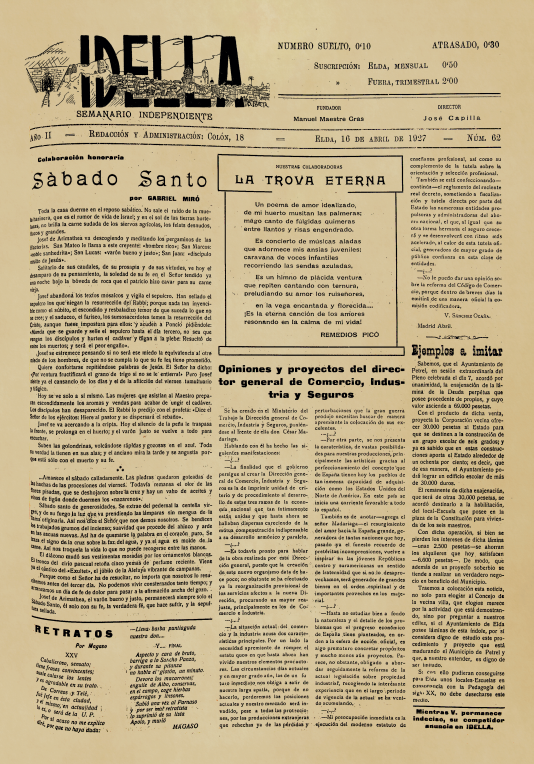 IDELLA Nº62 AÑO 1926