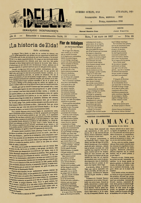 IDELLA Nº65 AÑO 1926
