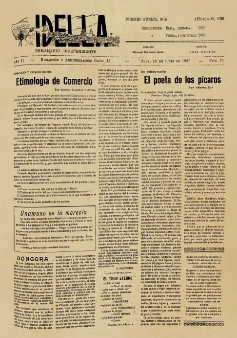 IDELLA Nº71 AÑO 1926