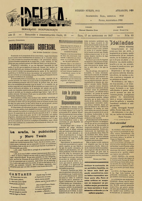 IDELLA Nº83 AÑO 1926