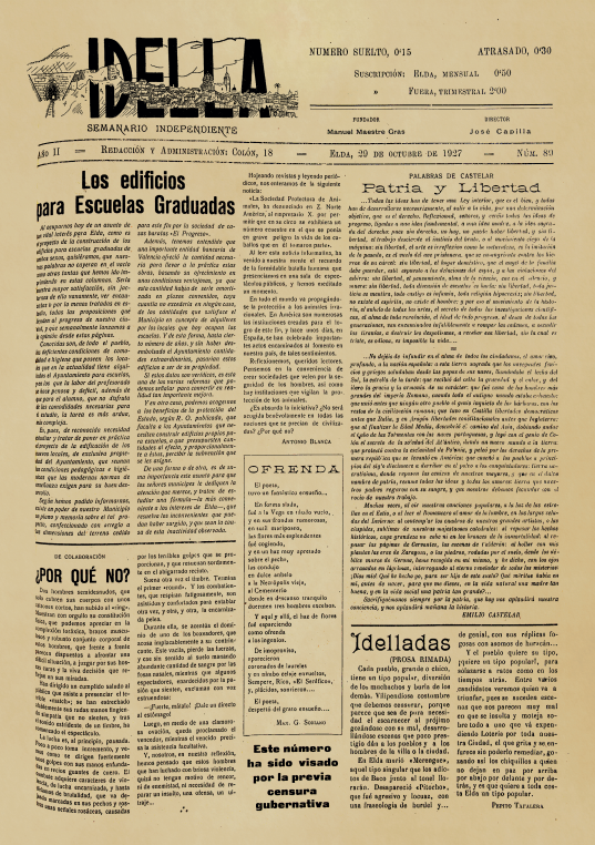 IDELLA Nº89 AÑO 1926