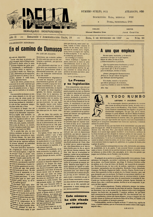 IDELLA Nº90 AÑO 1926