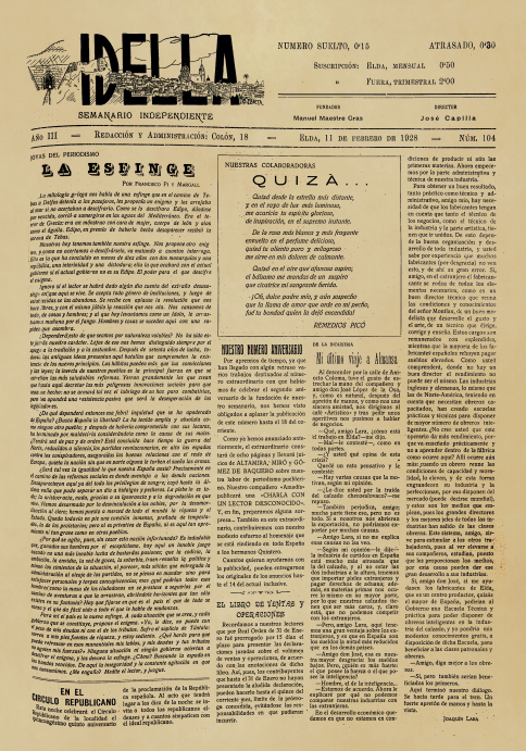 IDELLA Nº104 AÑO 1926