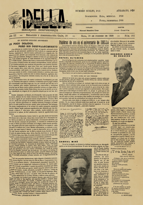 IDELLA Nº105 AÑO 1926
