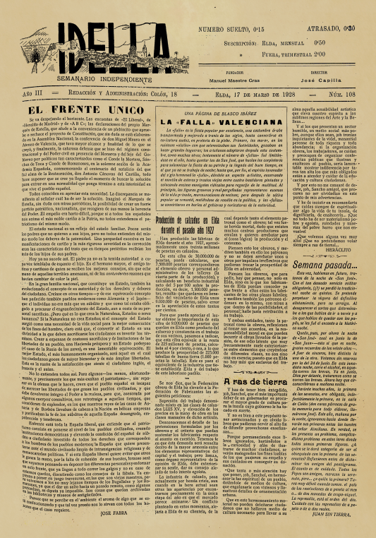 IDELLA Nº108 AÑO 1926