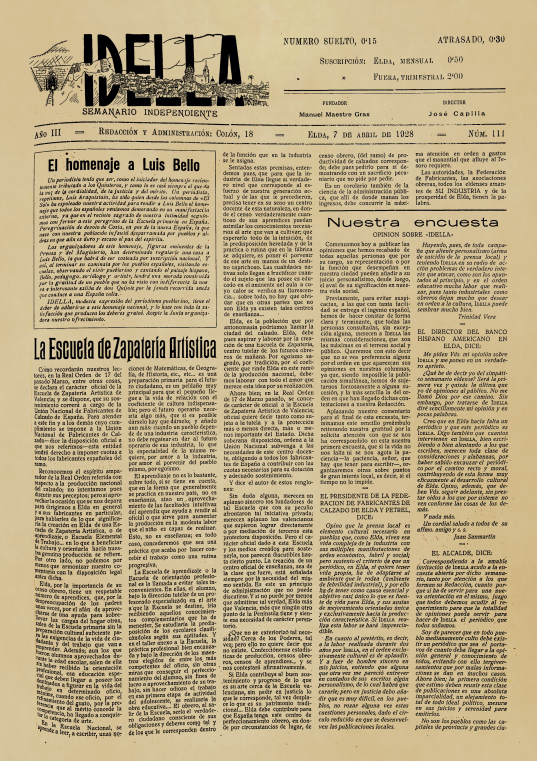 IDELLA Nº111 AÑO 1926