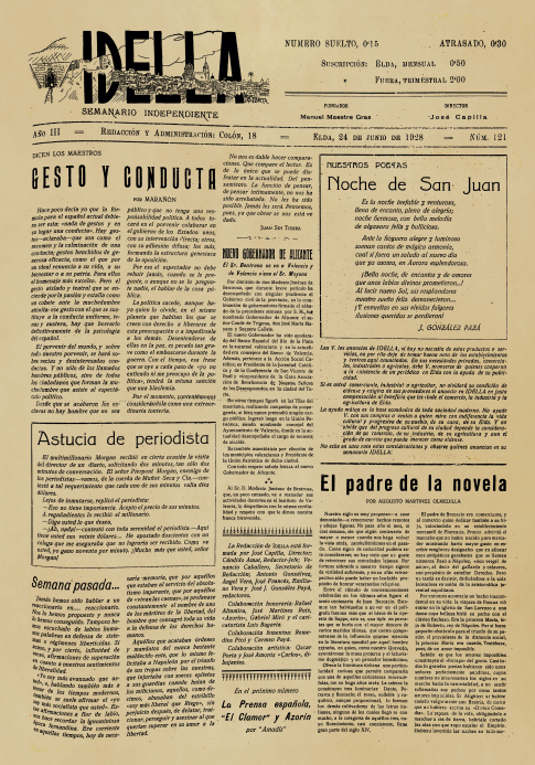 IDELLA Nº121 AÑO 1926