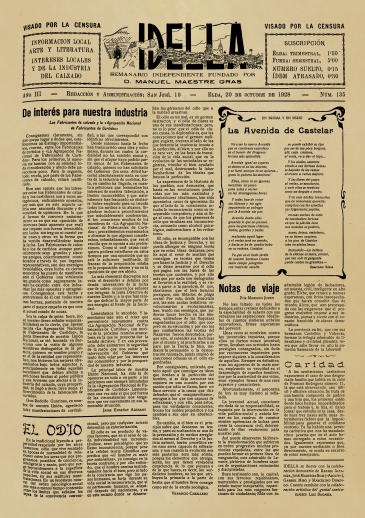 IDELLA Nº135 AÑO 1926