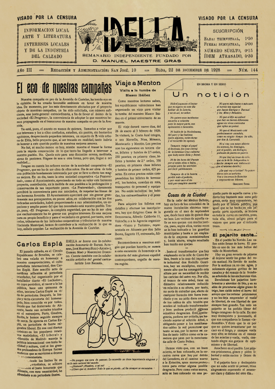 IDELLA Nº144 AÑO 1926