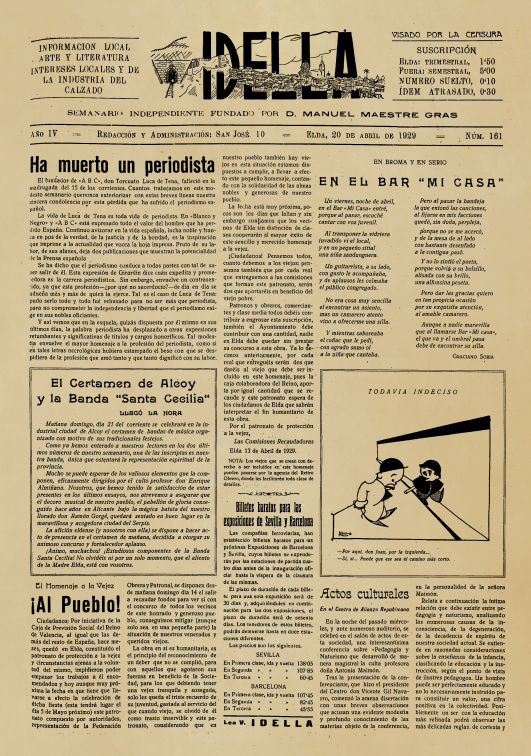IDELLA Nº161 AÑO 1926