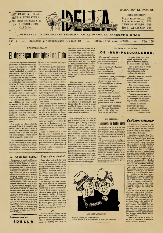 IDELLA Nº165 AÑO 1926
