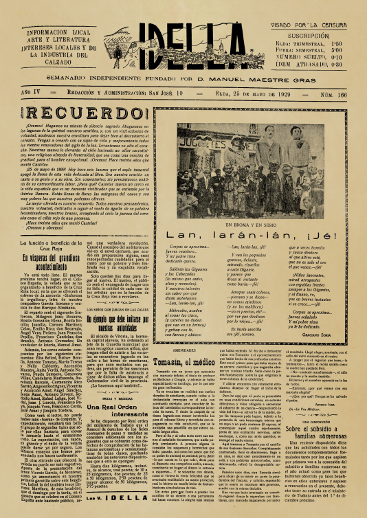 IDELLA Nº166 AÑO 1926