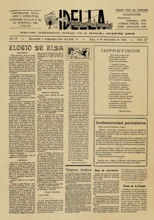 IDELLA Nº177 AÑO 1926