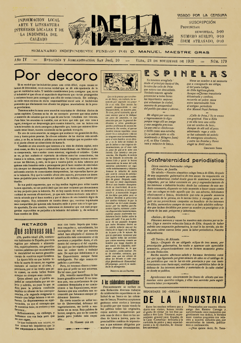 IDELLA Nº179 AÑO 1926