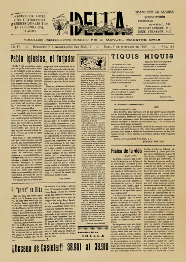 IDELLA Nº181 AÑO 1926