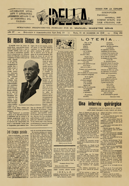 IDELLA Nº183 AÑO 1926