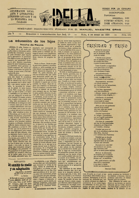 IDELLA Nº185 AÑO 1926