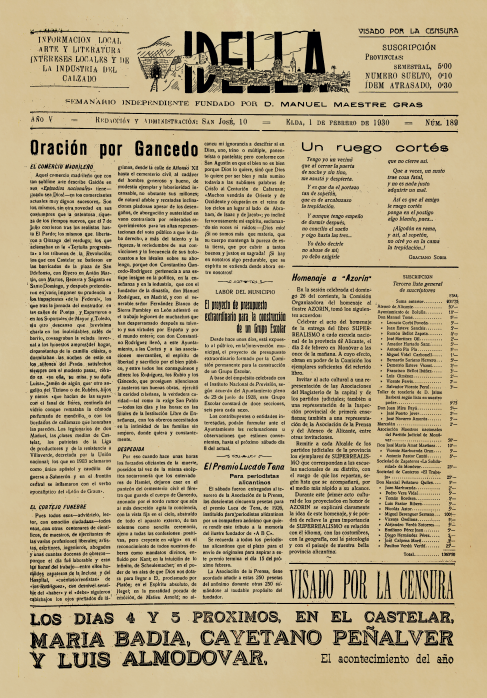 IDELLA Nº189 AÑO 1926