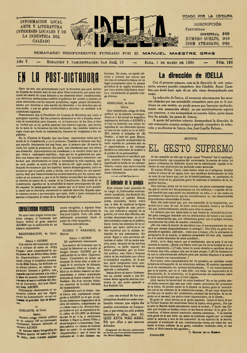 IDELLA Nº192 AÑO 1926