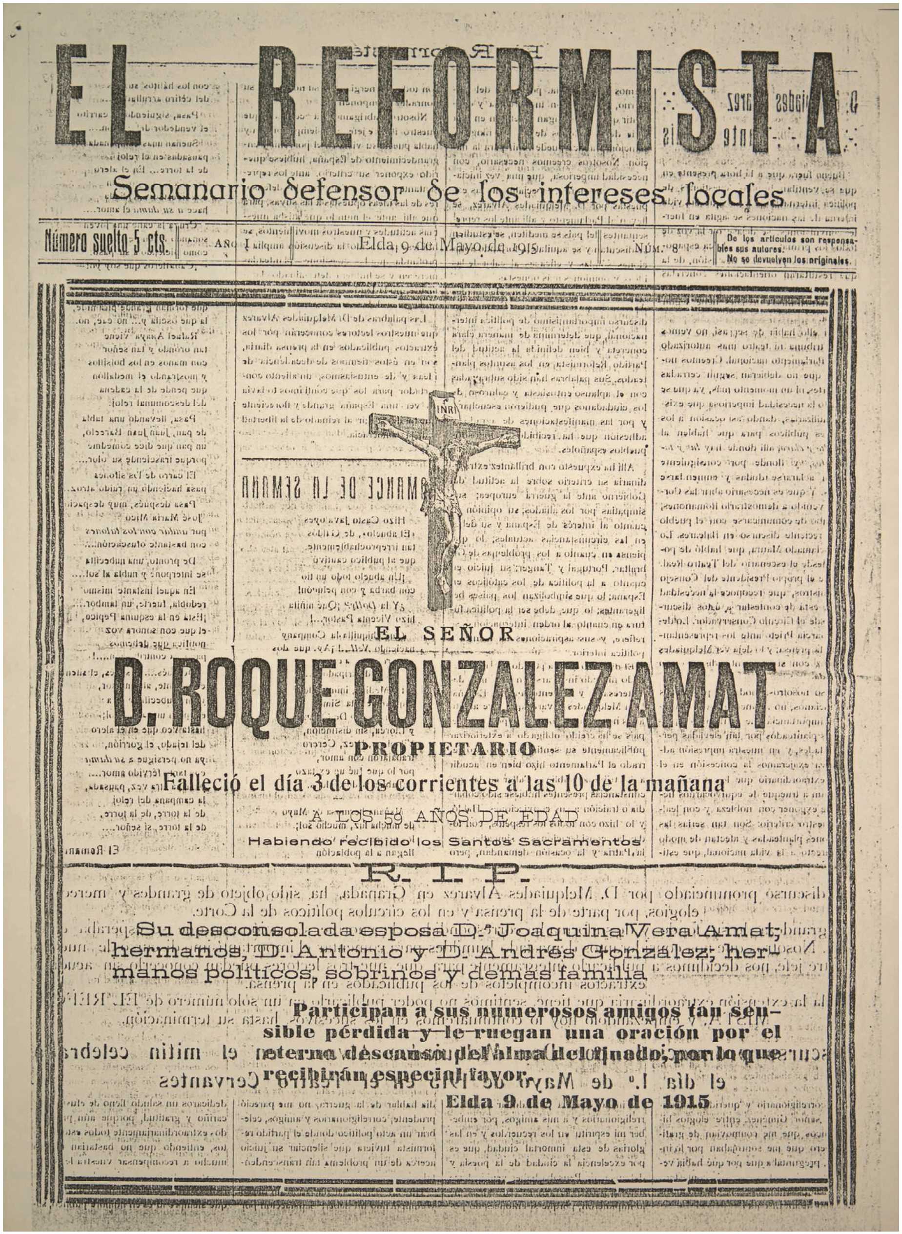 EL REFORMISTA Nº 8 AÑO 1915