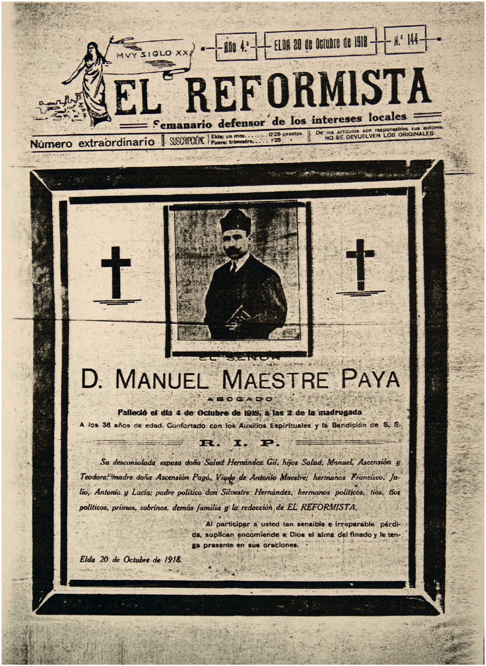 EL REFORMISTA Nº 144 AÑO 1918