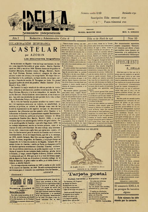 IDELLA  Nº10 AÑO 1926