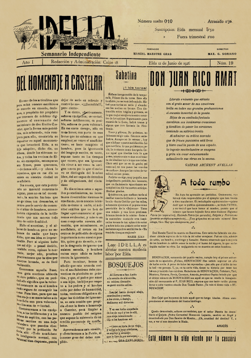 IDELLA Nº19 AÑO 1926