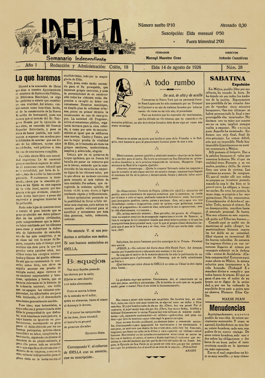 IDELLA Nº28 AÑO 1926