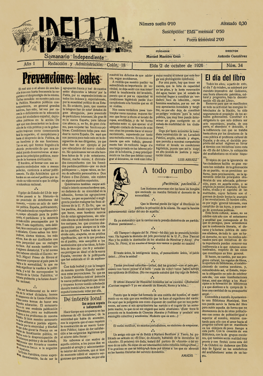 IDELLA Nº34 AÑO 1926