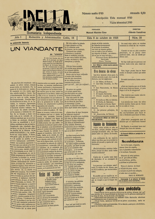 IDELLA Nº35 AÑO 1926