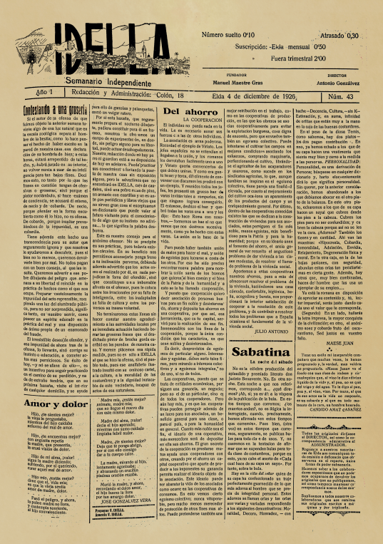IDELLA Nº43 AÑO 1926