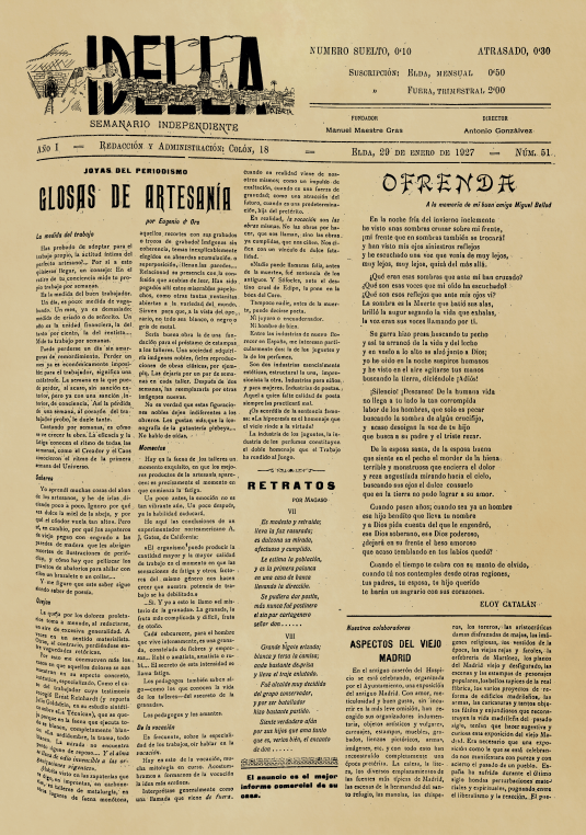 IDELLA Nº51 AÑO 1926